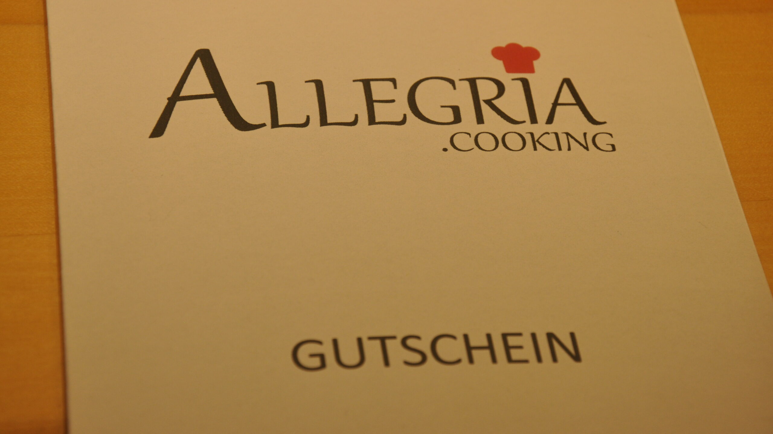 Gutschein für Allegria.cooking