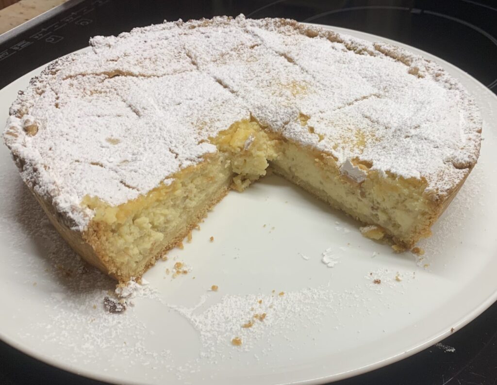 angeschnittene Pastiera